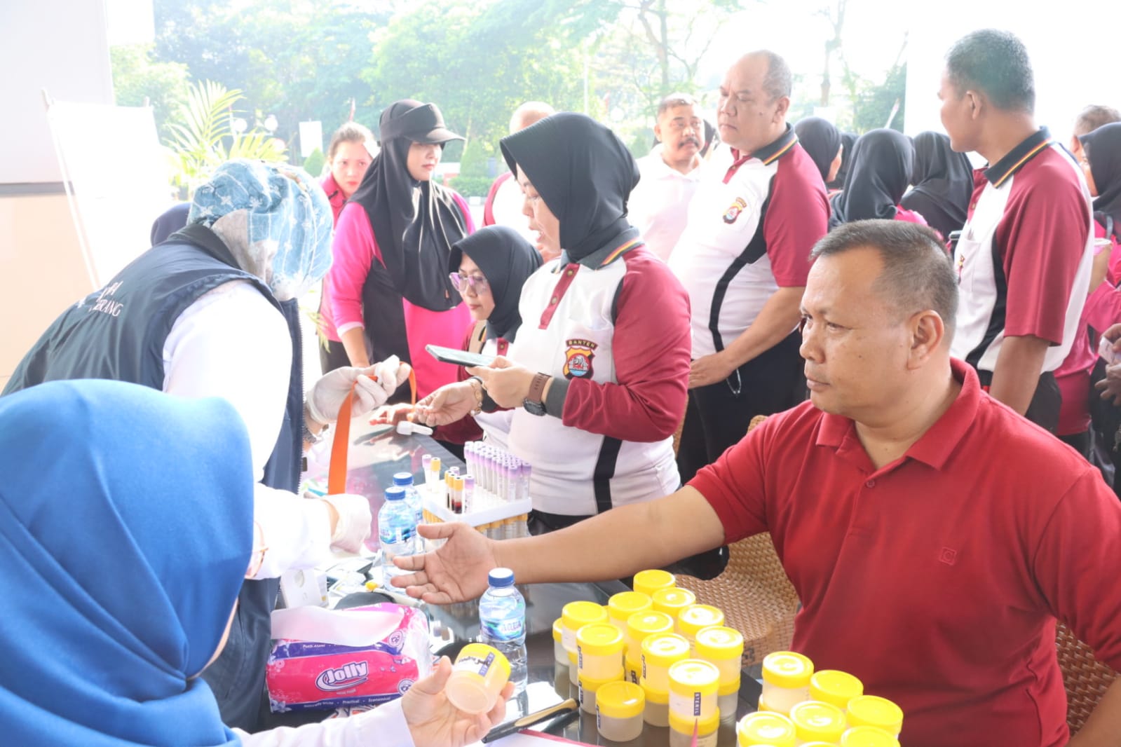 Pastikan Anggota dengan Kondisi Prima, Polresta Tangerang Lakukan Pemeriksaan Kesehatan Foto : Ist