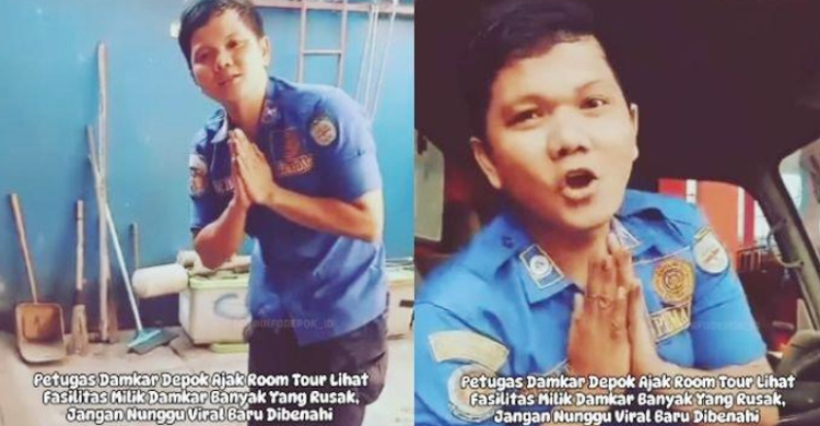 Petugas Damkar Depok Videokan Gergaji Rusak Dan Rem Blong Foto : Ist