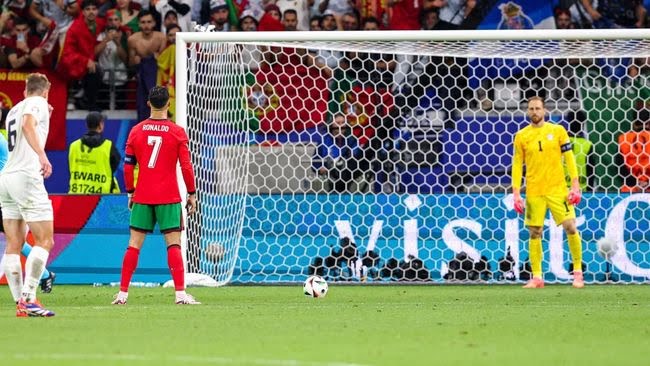 Ronaldo Gagal Eksekusi Penalti, Portugal Melaju Perempat Final Piala Eropa 2024 Foto : Ist