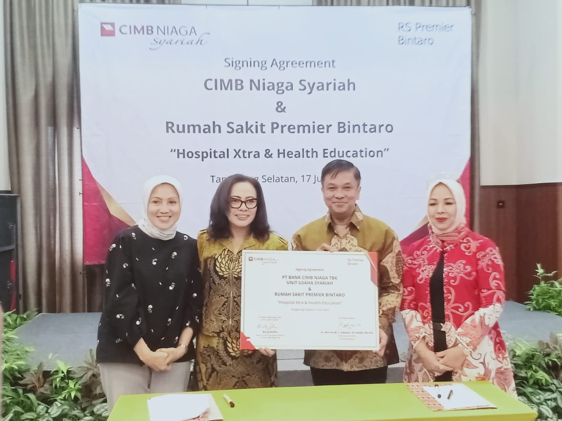 RS Premier Bintaro Kerja Sama dengan CIMB Niaga Syariah, Hadirkan Hospital Xtra Foto : Ist