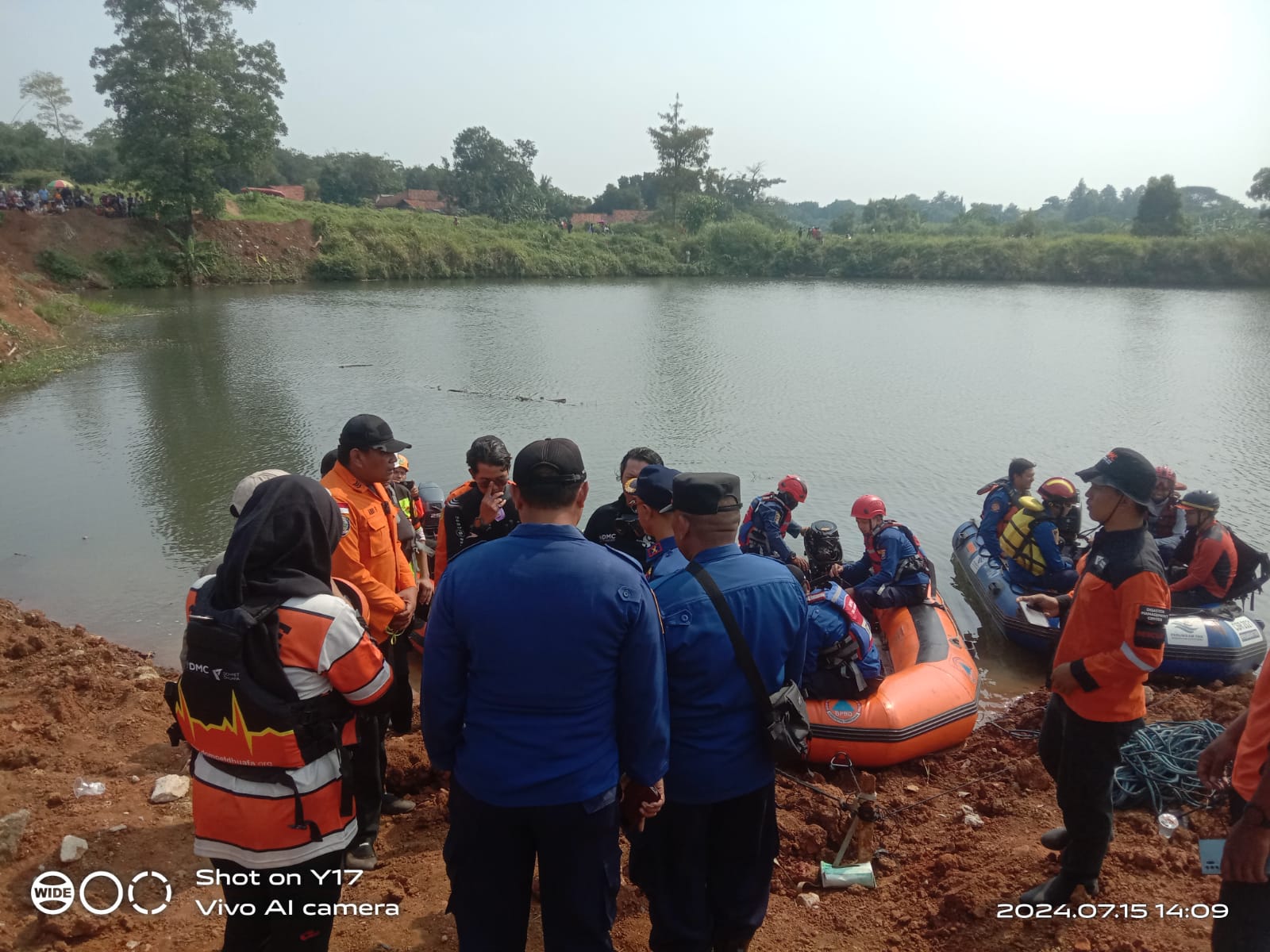 Seorang Pemancing Tenggelam di Danau Galian Cisauk, Hingga Kini Belum Ditemukan Foto : Ist