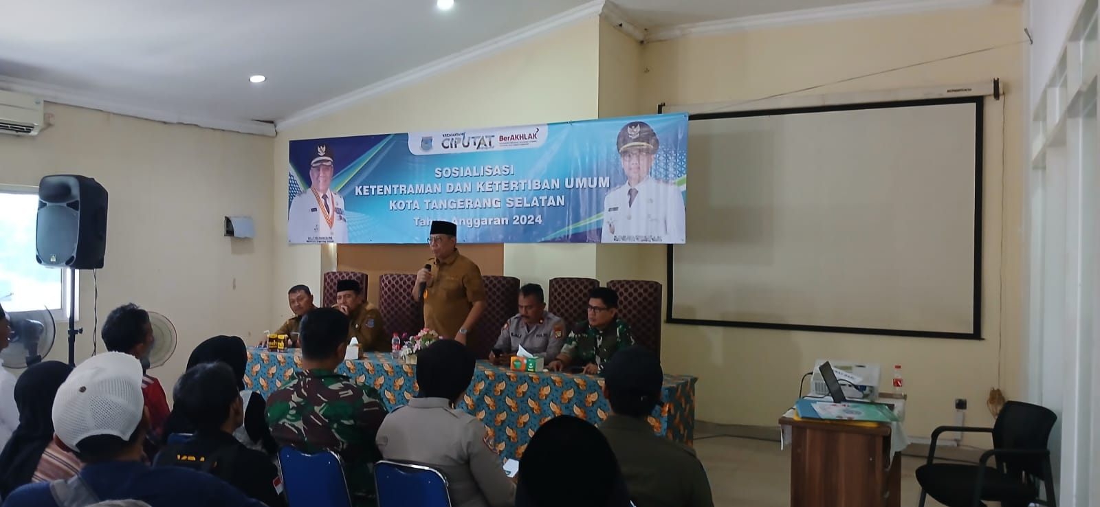 Sosialisasi Ketentraman dan Ketertiban, Benyamin Sarankan Siskamling Digalakkan Kembali! Foto : Farhan