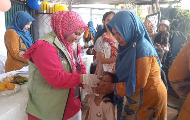 Sukseskan PIN Polio 291 Anak di RW05 Jurang Mangu Sudah Imunisasi Foto : Ist