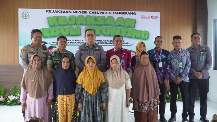 Upaya Menekan Angka Stunting, Kejaksaan Negeri Kabupaten Tangerang Bangun 37 Jamban Sehat Foto : Ist