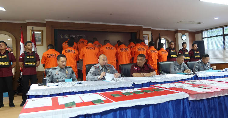 16 WNA Nigeria Diamankan Imigrasi Jakarta Utara Foto : Ist