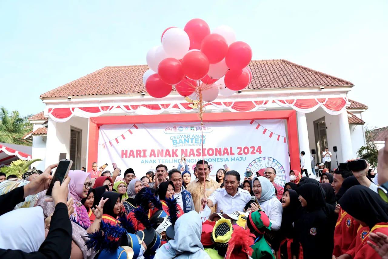 Anak-anak Banten Rayakan Hari Anak Nasional Tahun 2024 Foto : Humas Pemprov