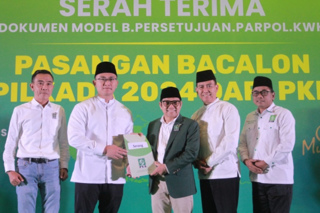 Andika-Nanang Terima Rekomendasi PKB dari Cak Imin untuk Pilkada 2024 Foto : Ist