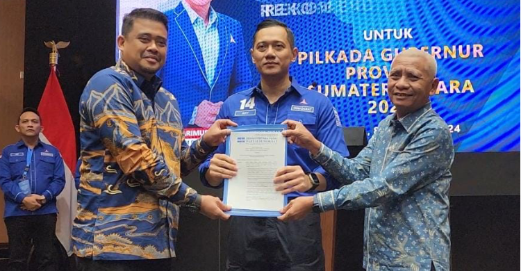 Bobby Dapat Dukungan Dari Demokrat Untuk Maju Di Pilgub Sumut 2024 Foto : Ist