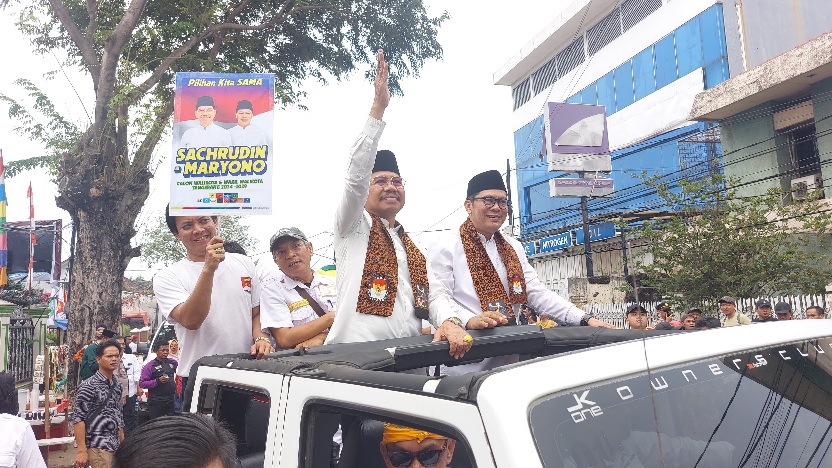 Daftar Pilwalkot Tangerang, Sachrudin-Maryono Targetkan Raup 70 Persen Suara Foto : Ryandi