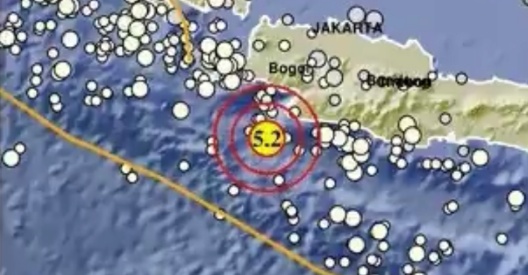 Gempa Terkini Magnitudo 5,2 Guncang Banten, Pusat Gempa Dangkal Cuma 10 Km Foto : Ist