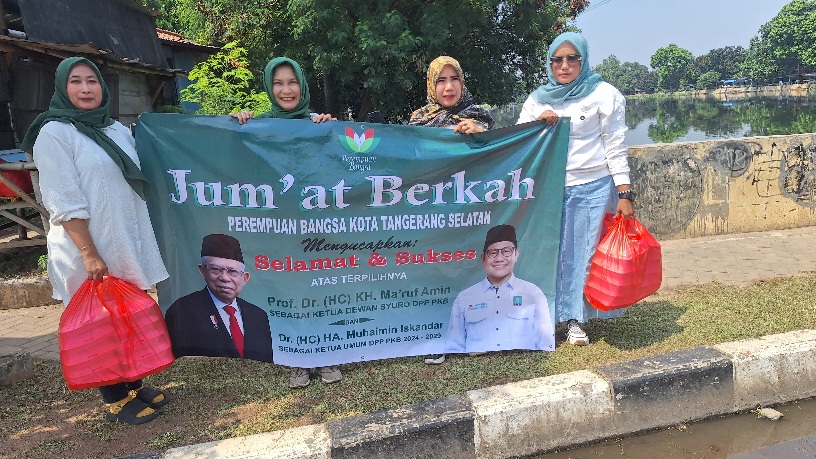Gus Muhaimin Terpilih Kembali Jadi Ketum PKB, Perempuan Bangsa Tangsel Syukuran Gelar Jumat Berkah Foto : Ist