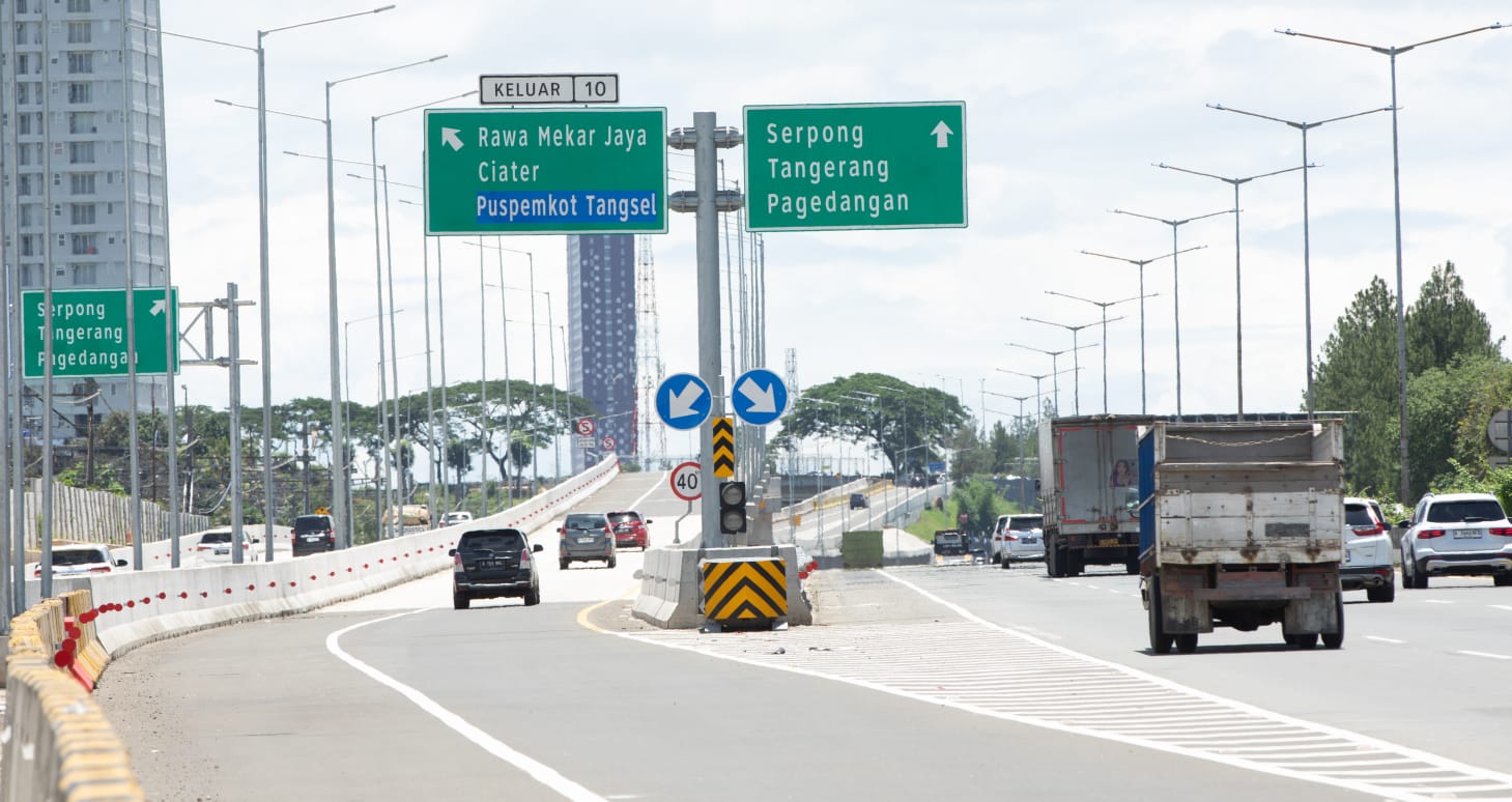 Jalan Tol Ruas Pondok Aren-Serpong Akan Mengalami Penyesuaian Tarif Dalam Waktu Dekat Foto : Ist