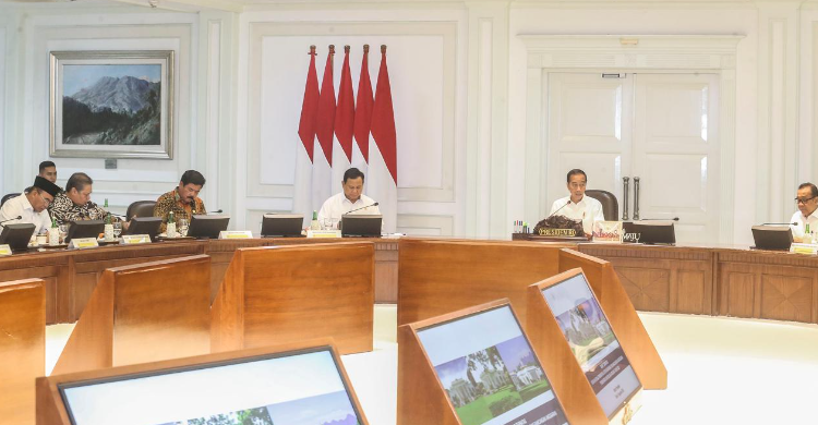 Jokowi Dan Prabowo Bahas RAPBN 2025 Foto : Ist