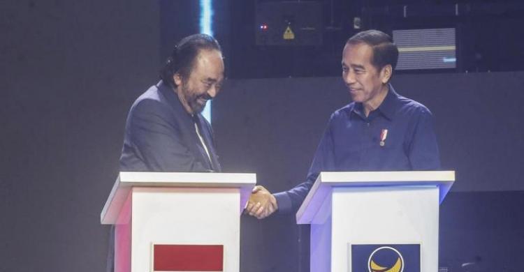 Jokowi Senang Paloh Dukung Prabowo-Gibran Foto : Ist