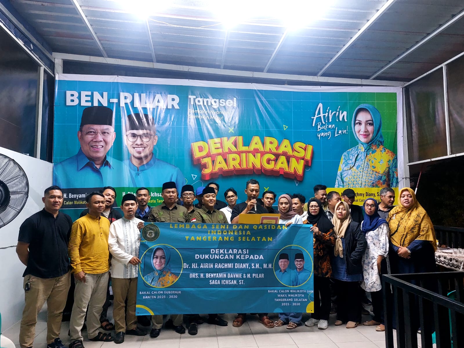 Kembali Dulang Dukungan, Insan Seni Qasidah se-Banten Jagokan Airin dan Ben-Pilar dalam Pilkada Foto : Ist