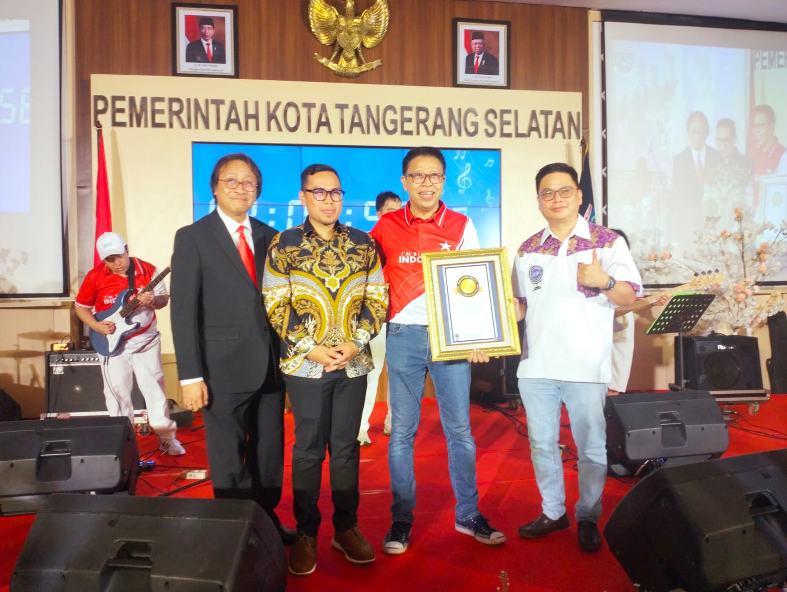 Konser 2 Jam Nonstop di Puspemkot Tangsel, 5 Anak Berkebutuhan Khusus Pecahkan Rekor Dunia Foto : Ist