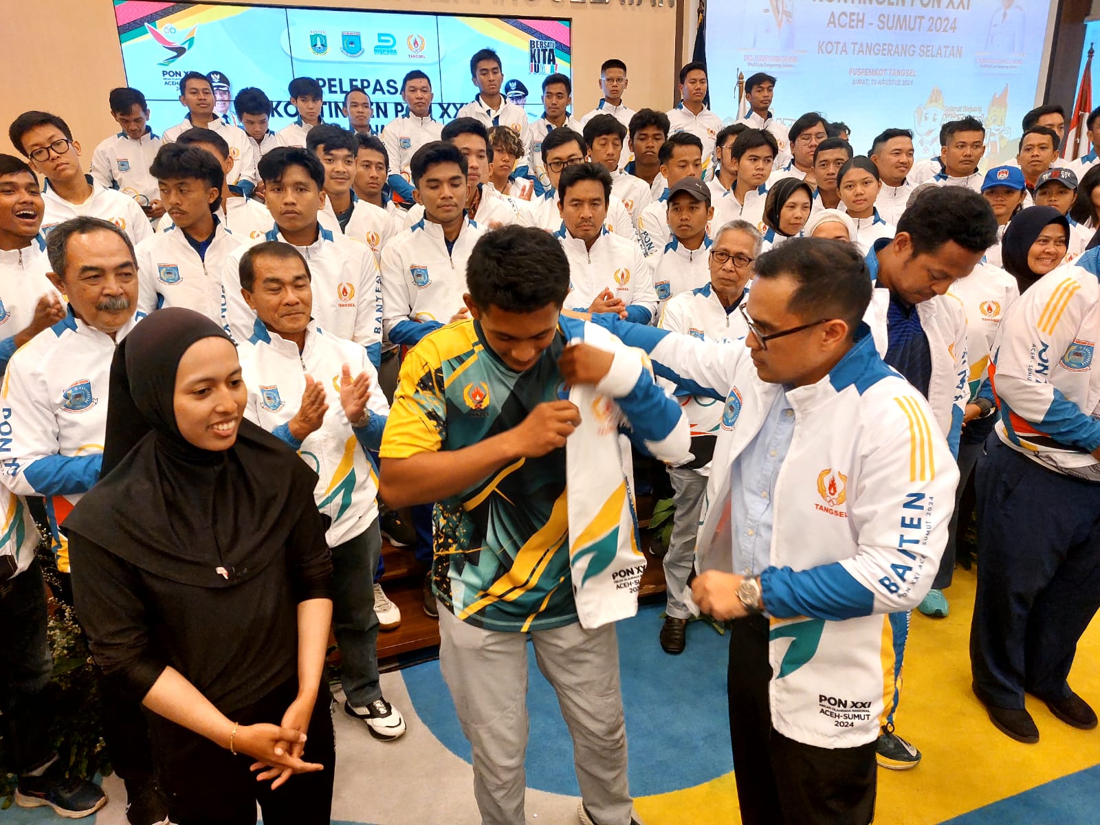 Lepas 81 Atlet PON Asal Tangsel Wakili Banten, Pilar Pede Prestasi Bakal Diraih Foto : Ist