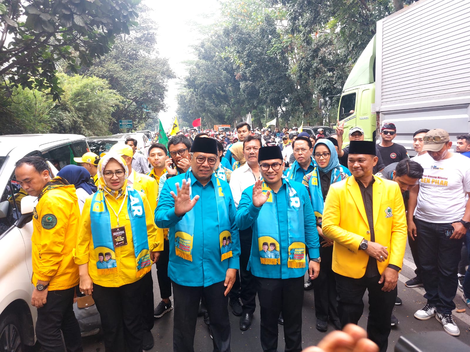 Menuju Pendaftaran ke KPU, Ben-Pilar Dikawal Koalisi Gemuk Foto : Ist