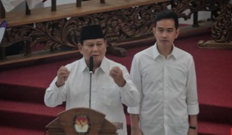 Pagi Dilantik, Malamnya Prabowo Umumkan Menteri Foto : Ist