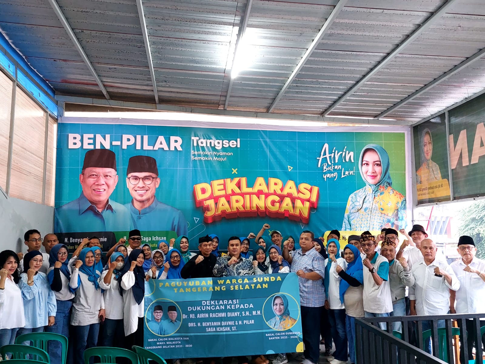 Paguyuban Sunda di Tangsel Deklarasi Dukung Airin dan Benyamin-Pilar Menangi Pilkada Foto : Ist