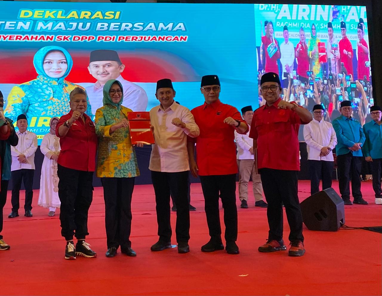 PDIP Resmi Usung Airin-Ade Untuk Pilgub Banten Foto : Ist