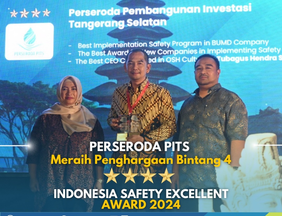 Perseroda PITS meraih Penghargaan Bintang 4 Indonesia Safety Excellence Award 2024 Foto : Ist