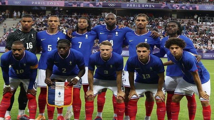 Prancis Ditantang Argentina Di Perempat Final Olimpiade 2024 Timnas Prancis. Foto : Ist