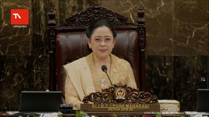 Puan Maharani Ucapkan Selamat Kepada Prabowo-Gibran, Hadirin Tepuk Tangan Foto : Ist
