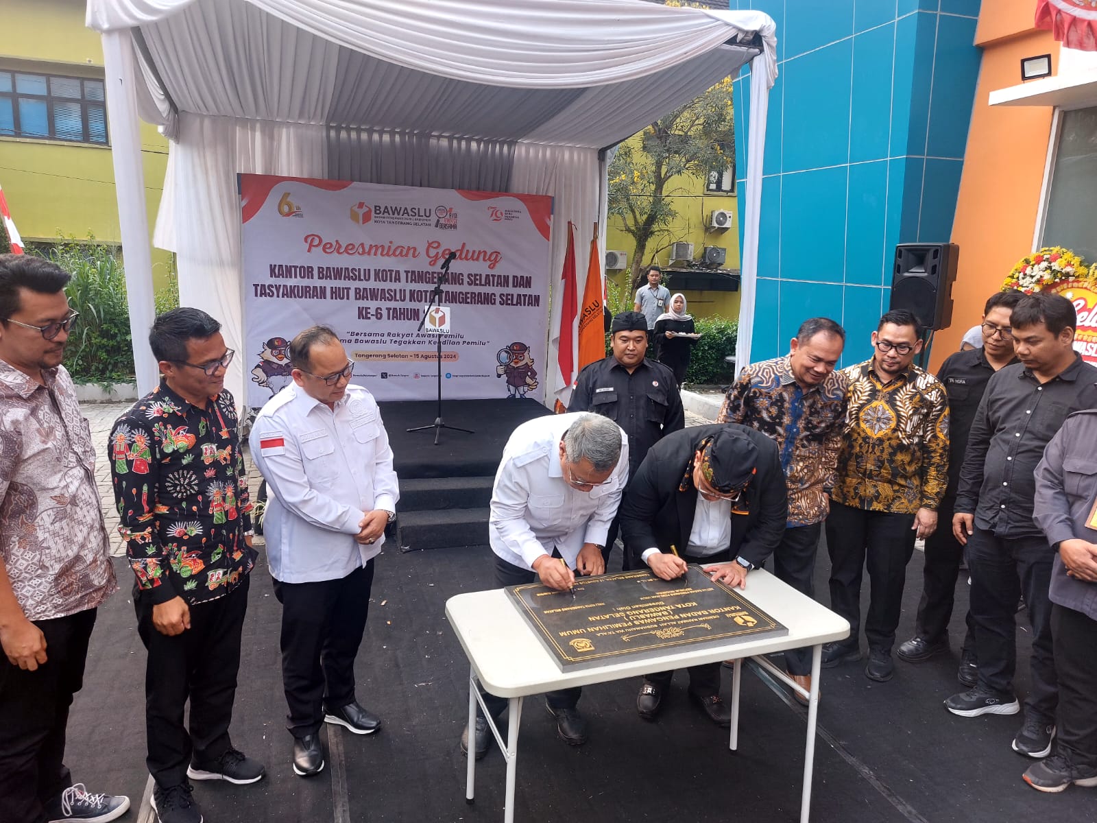 Resmikan Gedung Bawaslu Tangsel, Benyamin : Jadi Semangat Tuk Perkuat Fungsi Pengawasan Foto : Ist