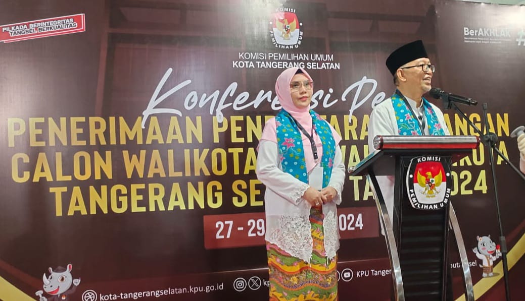 Ruhamaben-Shinta Resmi Daftar Pilkada Kota Tangsel 2024 Foto : Ist