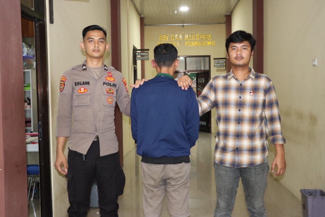 Udin Tompel, Pelaku Curanmor di Pringsewu Lampung Ditangkap di Tangerang Foto : Ist