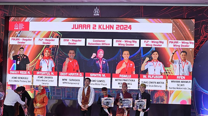 WMS Raih Prestasi di KLHN 2024, Wujud Komitmen Layanan Terbaik untuk Konsumen Kontes Layanan Honda Nasional memasuki tahun ke-15 penyelenggaraan.(ist).