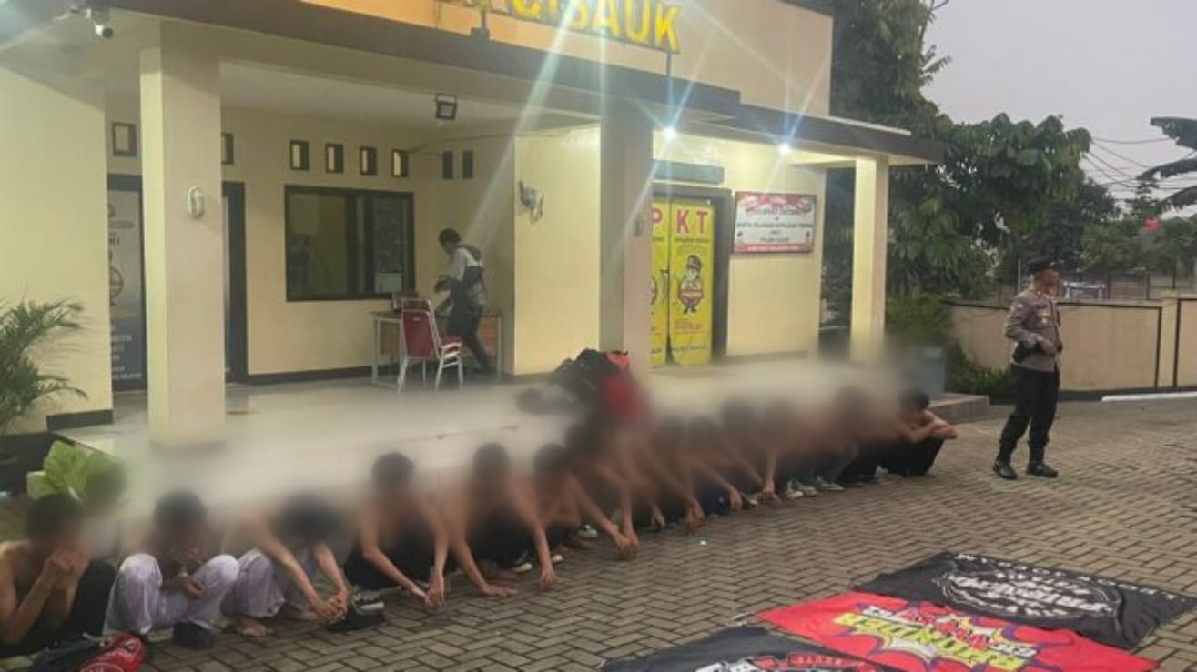 Belasan Pelajar Diduga Hendak Tawuran di Taman Tekno, Berhasil Diamankan Polisi Foto : Ist
