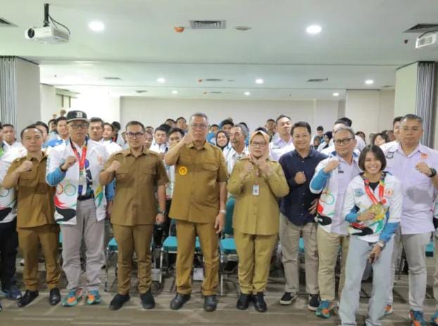 Benyamin-Pilar Sambut Kedatangan 60 Atlet Tangsel Peraih Medali PON XXI Aceh Foto : Ist