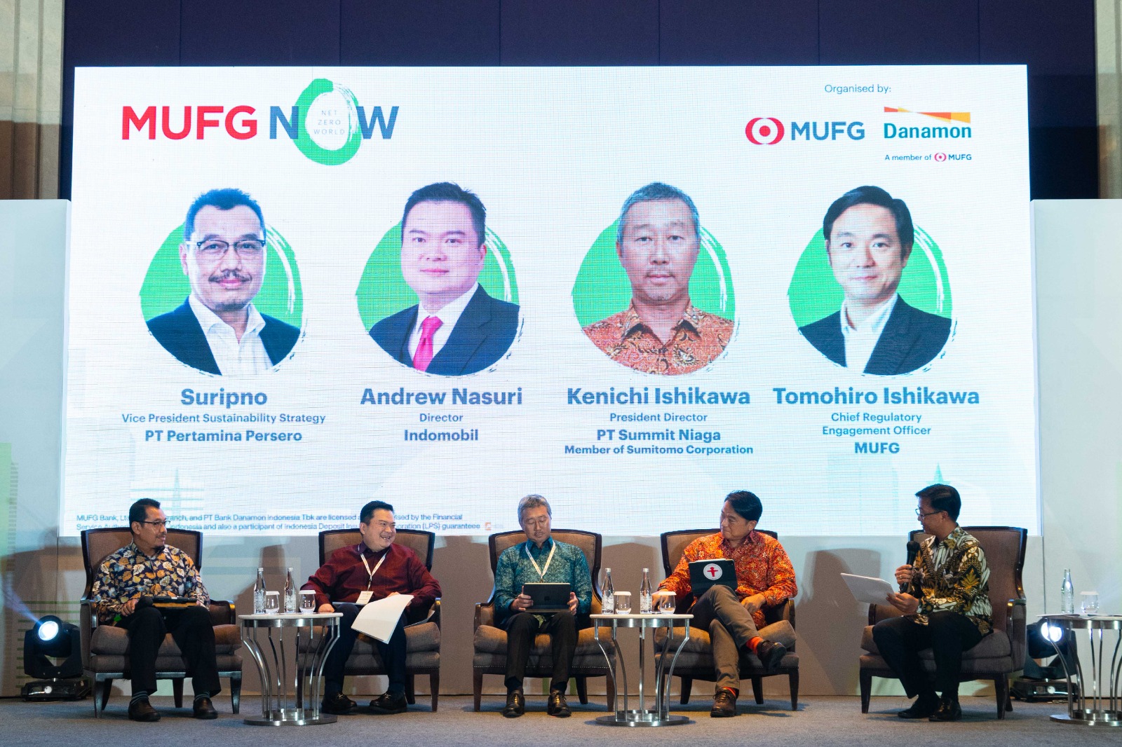Dukung Transisi Energi Indonesia, MUFG dan Danamon Gelar MUFG Net Zero World (MUFG N0W) Nampak suasana acara MUFG Net Zero World. Foto : Ist