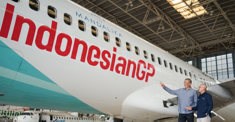 Garuda Siapkan 8.000 Kursi Penerbangan, Sukseskan MotoGP Mandalika Foto : Ist