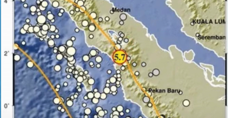 Gempa M 5.7 Guncang Tapanuli Utara, Tak Berpotensi Sunami Foto : Ist