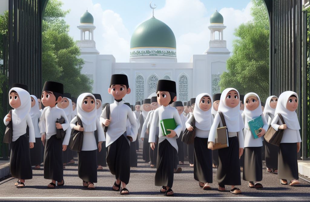 KKN Di Pesantren: Belajar Dari Santri Dan Jalinan Persahabatan Tak Terduga Ilustrasi