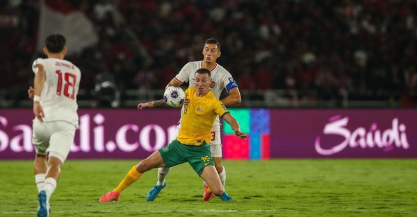 Kualifikasi Piala Dunia 2026: Indonesia vs Australia Imbang 0-0, Laga Berjalan Alot Foto : Ist