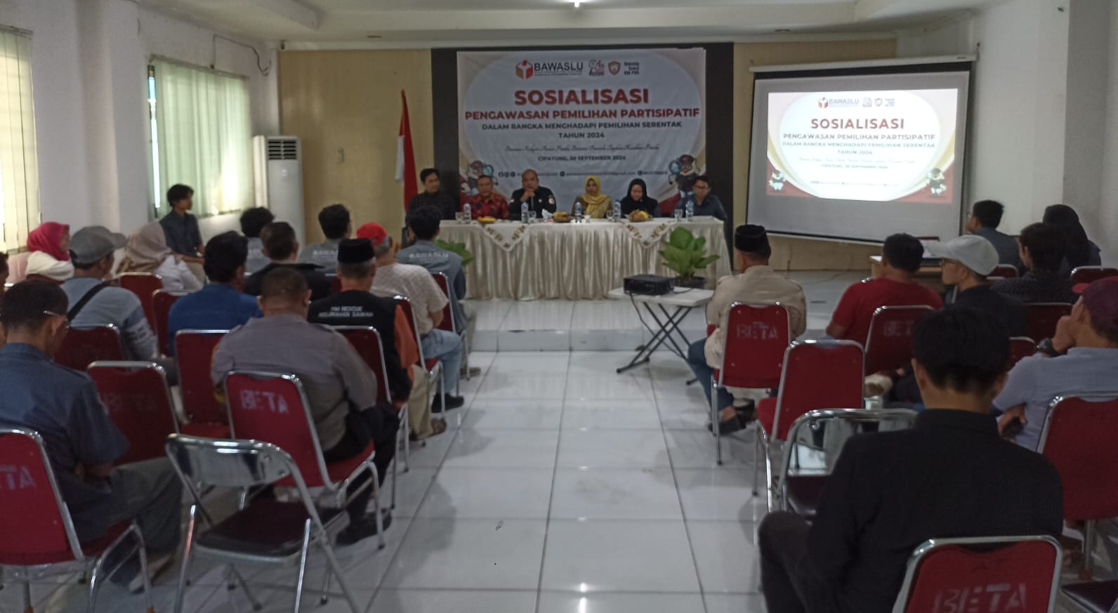 Panwascam Ciputat Lakukan Sosialisasi Pengawasan Partisipatif, Ajak Masyarakat Kawal Pilkada bersama Bawaslu Foto : Dzikri