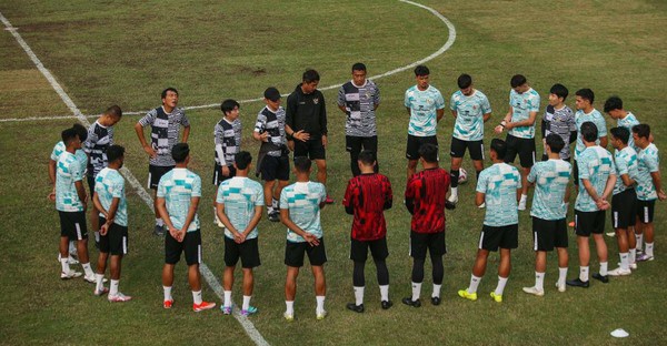 Pasukan Shin Tae-yong Fokus Hadapi Bahrain dan China Foto : Ist