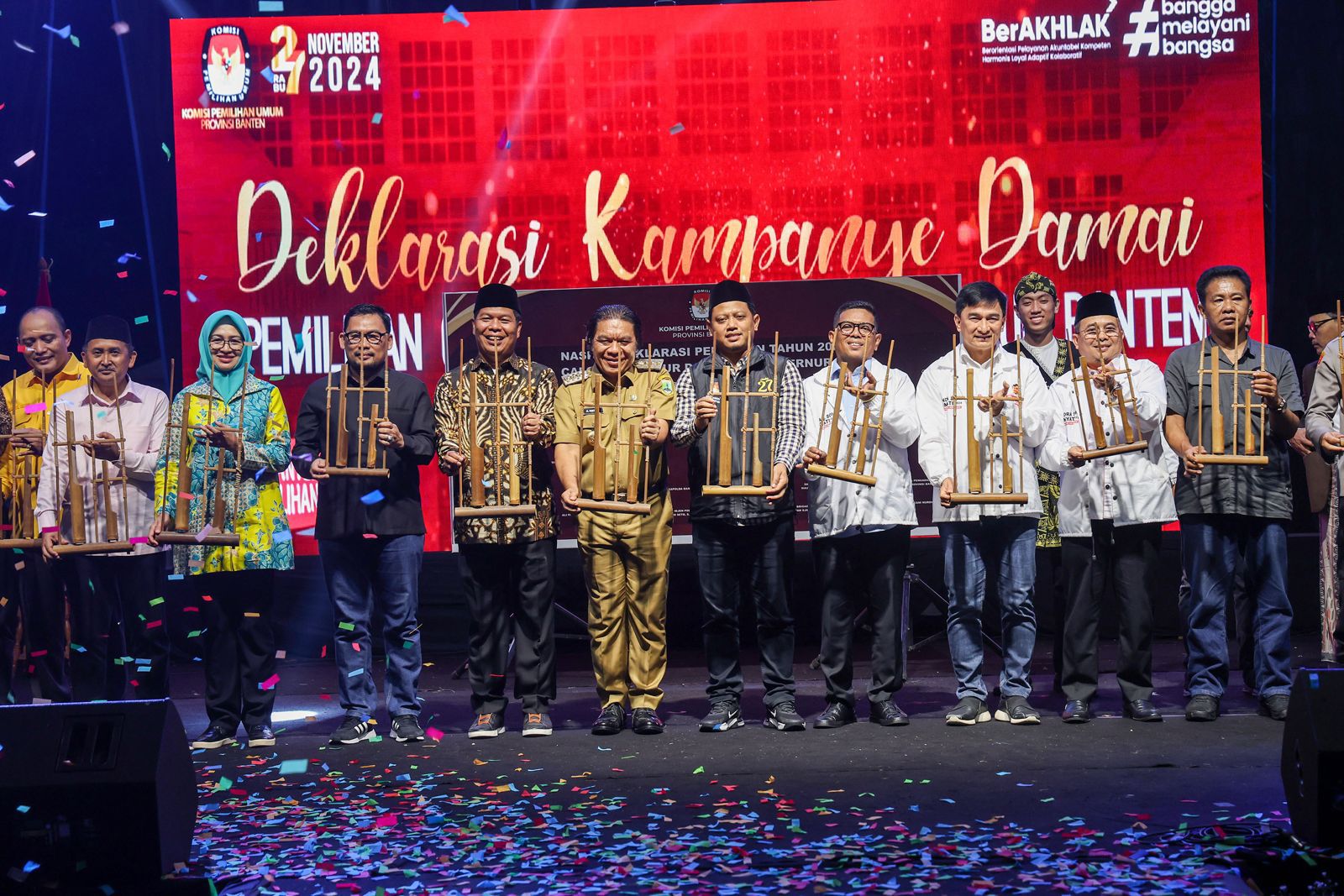 Pj Gubernur Banten Ingatkan Pesan Kampanye Yang Baik, Positif, dan Damai Foto : Ist