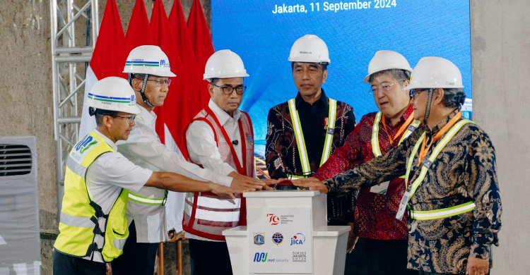 Presiden Jokowi Canangkan Pembangunan MRT Jakarta Timur-Barat Fase 1 Tahap 1 Foto : Ist