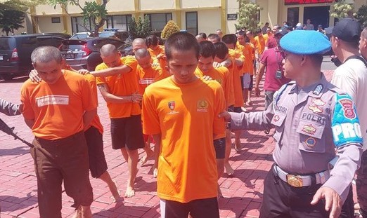 Puluhan Pemakai dan Pengedar Narkoba di Bogor Berhasil Ditangkap Foto : Ist