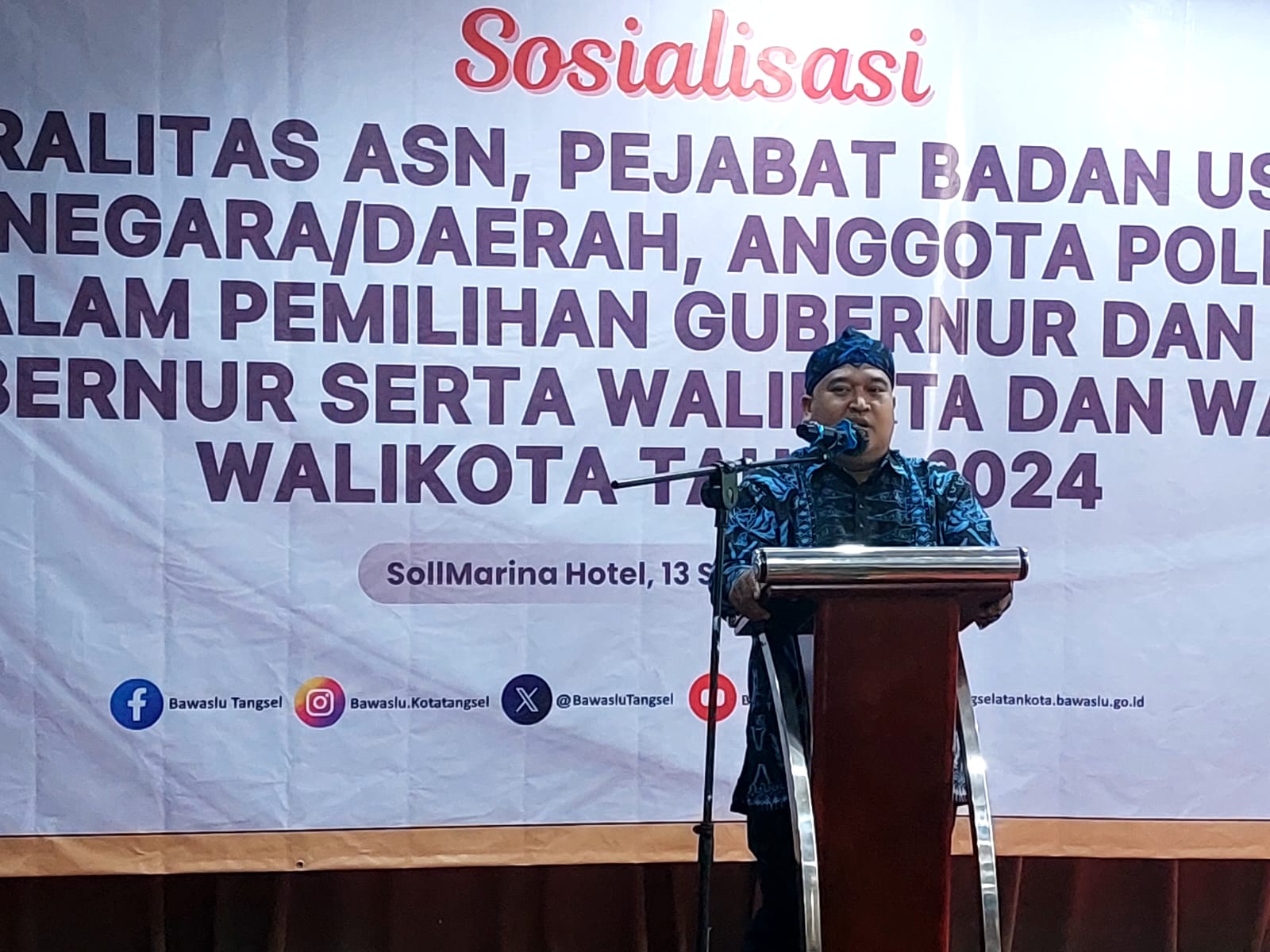 Wanti-wanti Soal Netralitas Dalam Pilkada, Bawaslu Tangsel : ASN Jangan Cari Muka! Foto : Ist