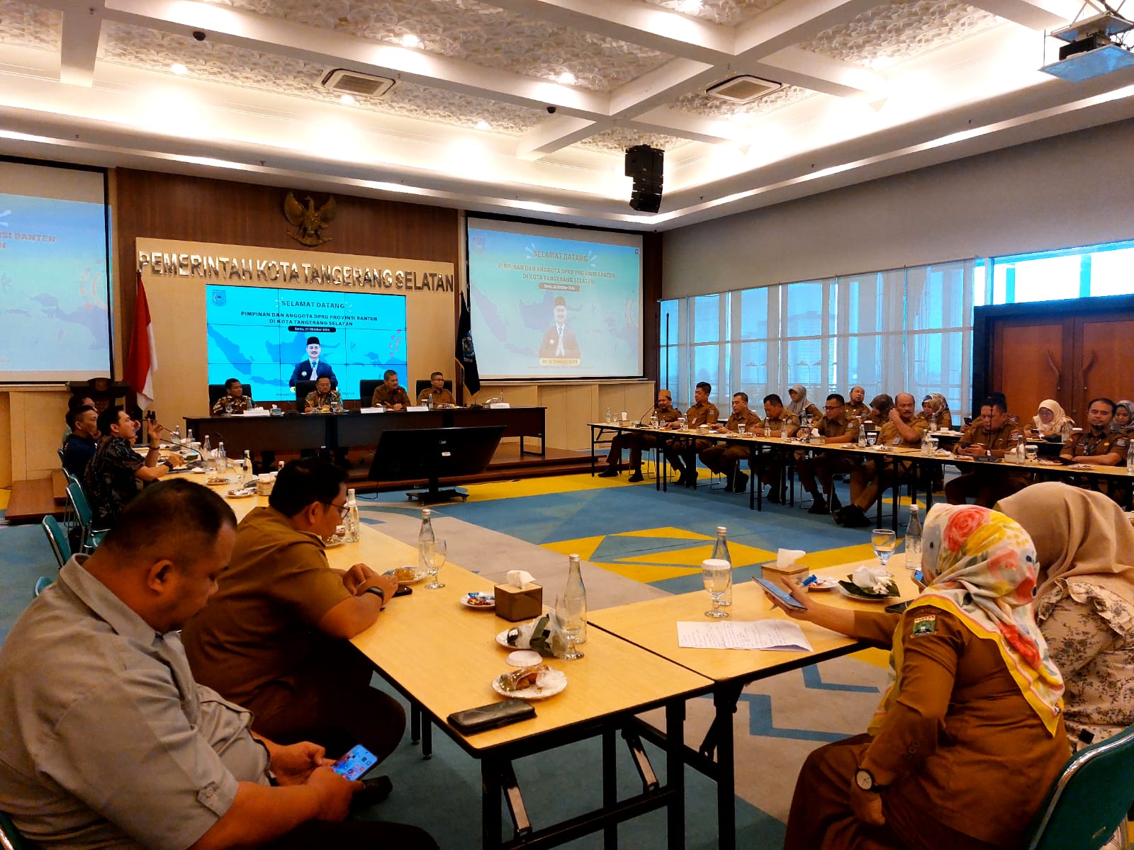 Bahas Masalah Pendidikan Hingga Kemacetan, Tabrani Beri "Titipan" ke Dewan Provinsi Reses pimpinan dan anggota Dewan Provinsi Banten di Puspemkot Tangsel. Foto : Ist