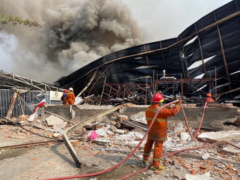 BPBD Kota Tangerang Imbau Warga Tidak Berkerumun saat Kebakaran, Hambat Pemadaman Foto : Ist
