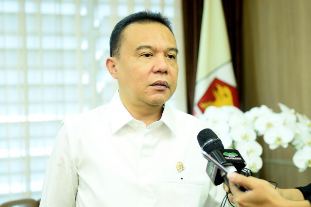 Dasco Soal Susunan Kabinet, Kombinasi Parpol 50%, Profesional 50% Ketua Harian Gerindra Sufmi Dasco. Foto : Ist