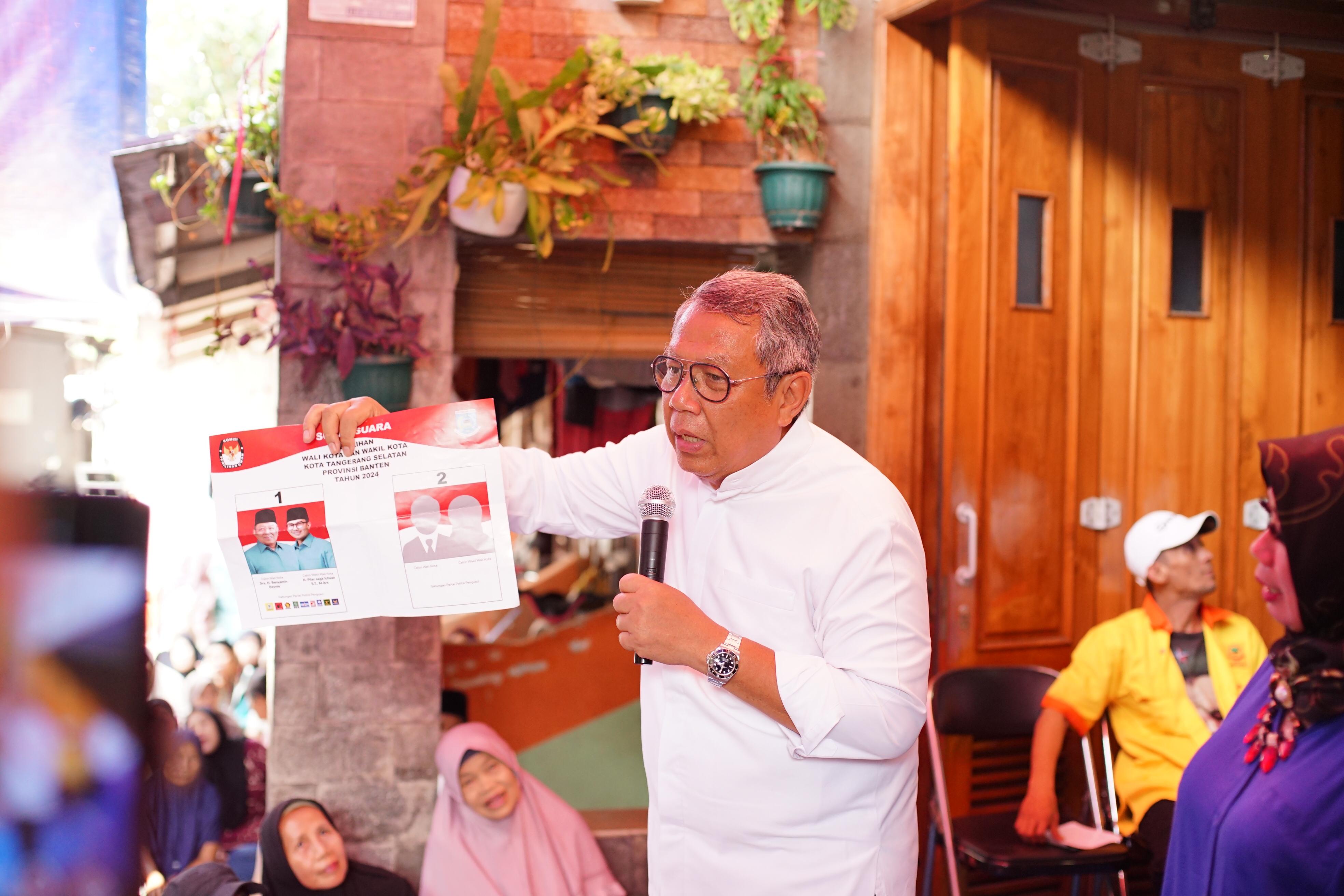 Hadapi Pilkada dengan Riang Gembira, Benyamin : Beda Pilihan, Jangan Betengkar Foto : Ist
