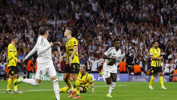 Hasil Liga Champions: Real Madrid Menang Atas Borussia Dortmund Foto ; Ist